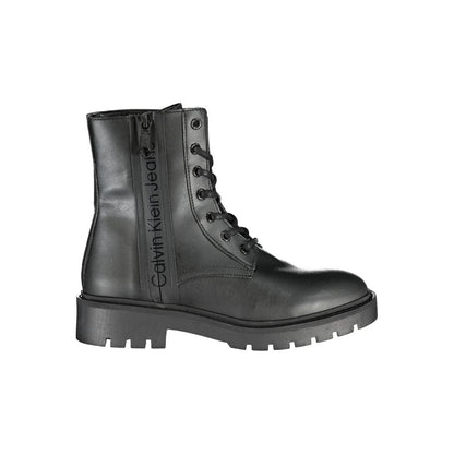 Calvin Klein Black Polyester Women Boot