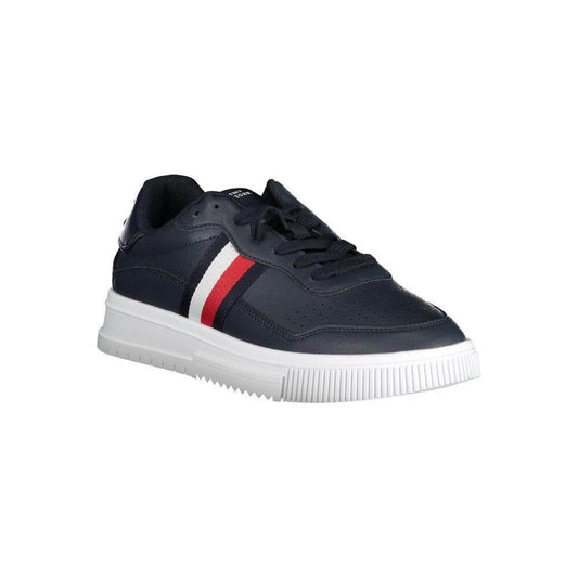 Tommy Hilfiger Blue Leather Men Sneaker