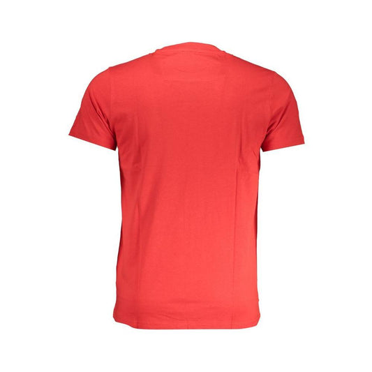 Cavalli Class Red Cotton T-Shirt CA-28589-L