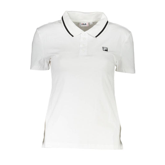 Fila White Cotton Polo Shirt