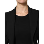 Les Hommes Black Polyester Single Breasted Trench Coat Jacket JKT41302-40