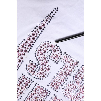 Philipp Plein White Embellished CrewNeck Short Sleeve T-shirt