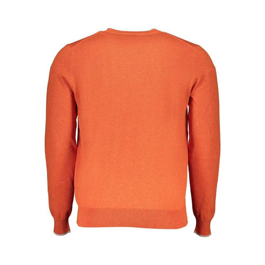 North Sails Orange Cotton Sweater NO-29714-XXL
