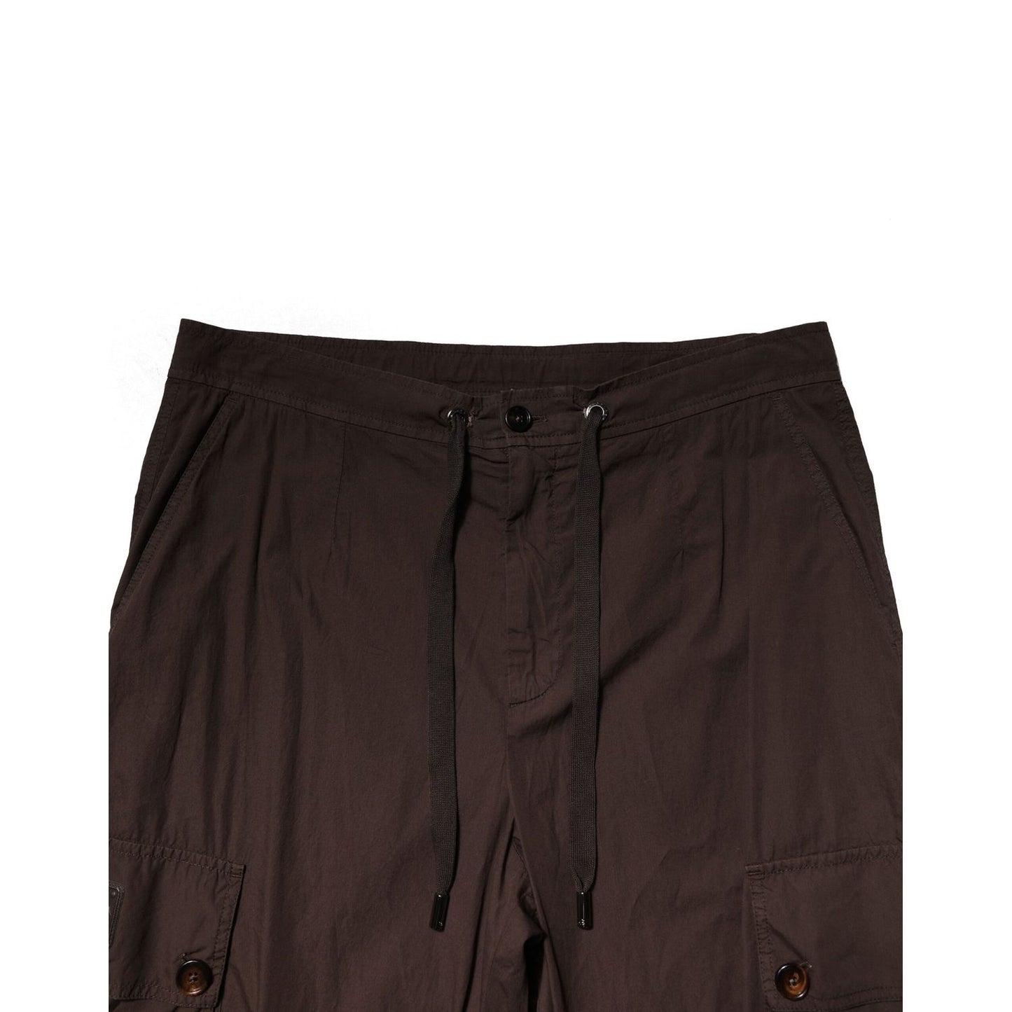 Dolce & Gabbana Brown Cotton Cargo Jogger Men Pants