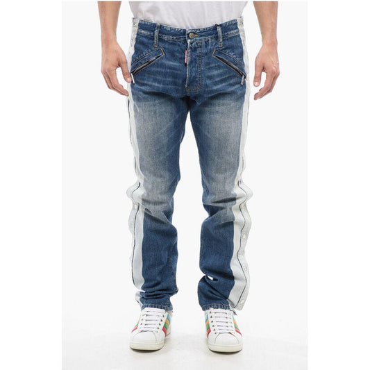 Dsquared² Cool Guy STRIPPER Jeans With Side Buttons 18 cm