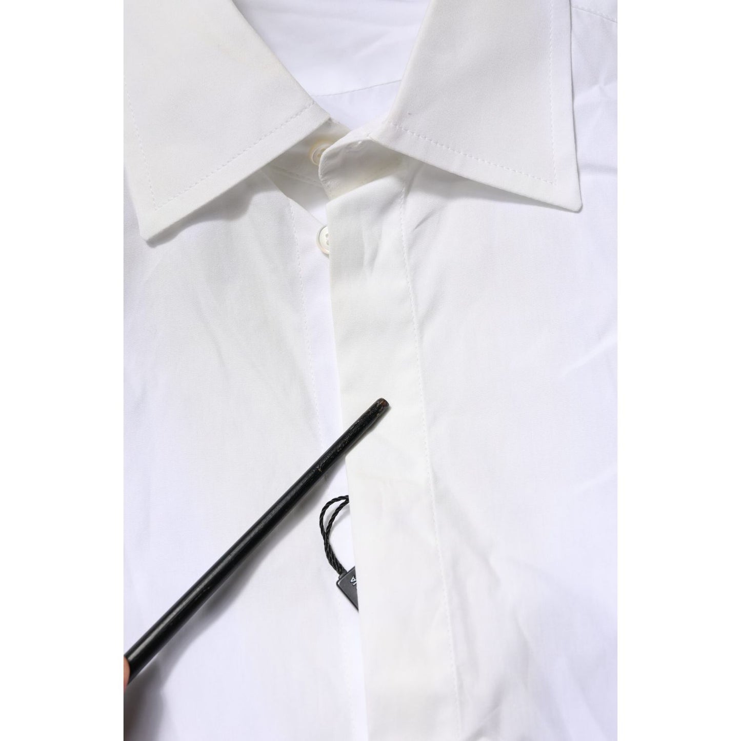 Dolce & Gabbana White Poplin Cotton Formal Men Dress Shirt
