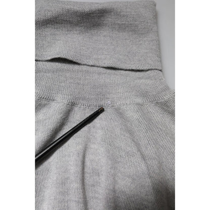 Dolce & Gabbana Gray Long Sleeve Turtleneck Pullover Sweater