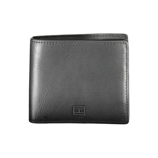 Tommy Hilfiger Black Leather Men Wallet TO-16787