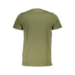 Cavalli Class Green Cotton T-Shirt CA-22317-XL