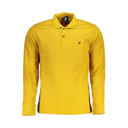 U.S. Grand Polo Classic Yellow Cotton Polo with Embroidery