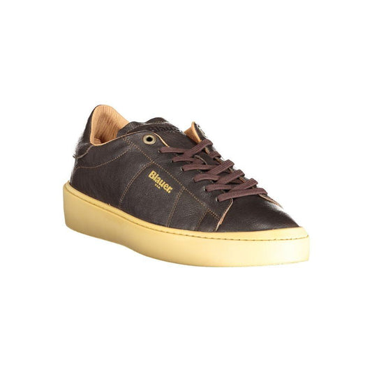 Blauer Brown Leather Men Sneaker BL-33860-EU41/US8