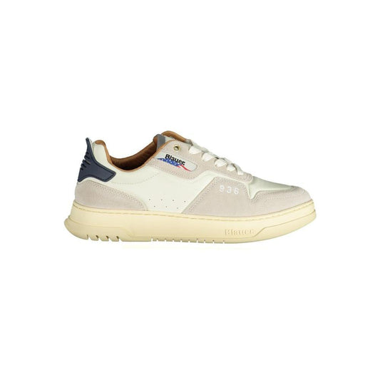 Blauer White Polyethylene Men Sneaker BL-33953-EU40/US7