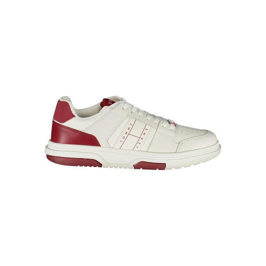 Tommy Hilfiger Red Leather Men Sneaker TO-36746-EU40/US7
