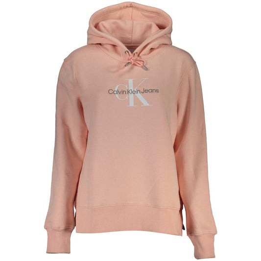 Calvin Klein Calvin Klein Chic Pink Fleece Hooded Sweatshirt with Logo Embroidery CA-26199-L 1728,67403481248,Calvin Klein,Clothing,L,New with tags,Pink,S,Sweaters - Women - Clothing,Women,Women - Clothing,XS