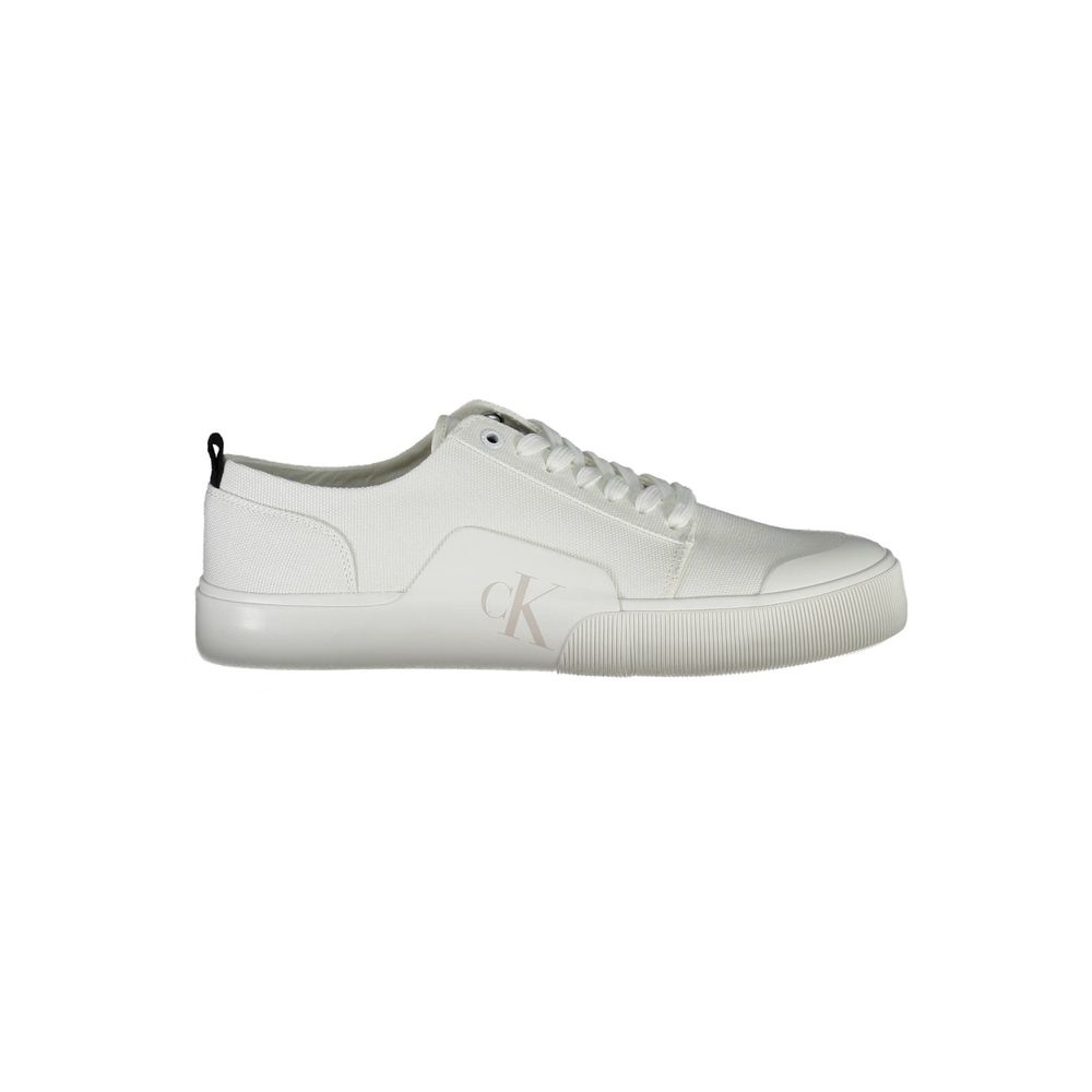 Calvin Klein White Cotton Sneaker