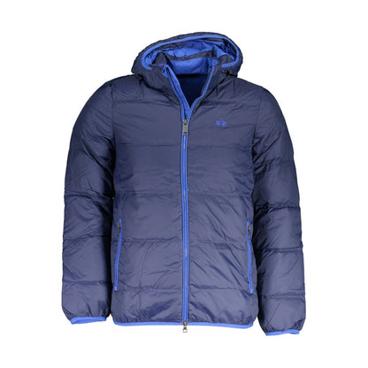 La Martina Blue Polyamide Men Jacket