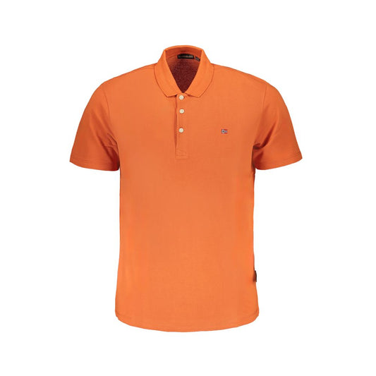 Napapijri Orange Cotton Polo Shirt NA-29517-S