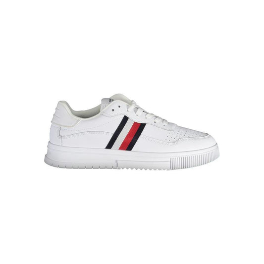 Tommy Hilfiger White Leather Men Sneaker TO-22807-EU44/US11