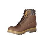 Carrera Elegant Brown Lace-Up Boots with Contrast Detail CA-25365-EU40/US7