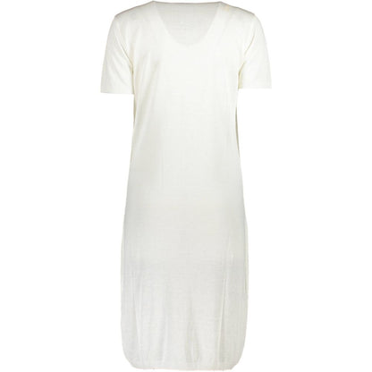 Cavalli Class White Viscose Dress