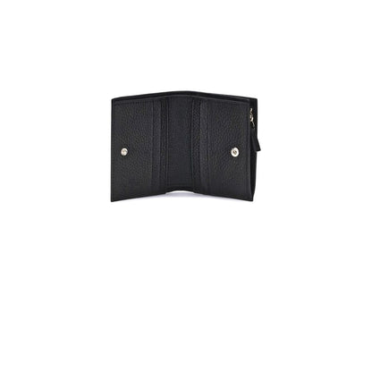 Valentino Garavani Black Calf Leather Bos Taurus Wallet