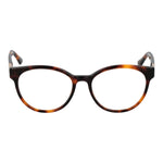 Guess Brown Women Glasses Frame, full-rim butterfly style with demo lenses and plastic material, 53-17-140 size, includes branded case