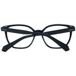 Polaroid Black Women Glasses Frame with full-rim square design, 54-16-145, polyamide material, demo lenses.