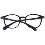 Polaroid Black Unisex Glasses Frame with full-rim black polyamide structure and demo lenses, shown with branded case.