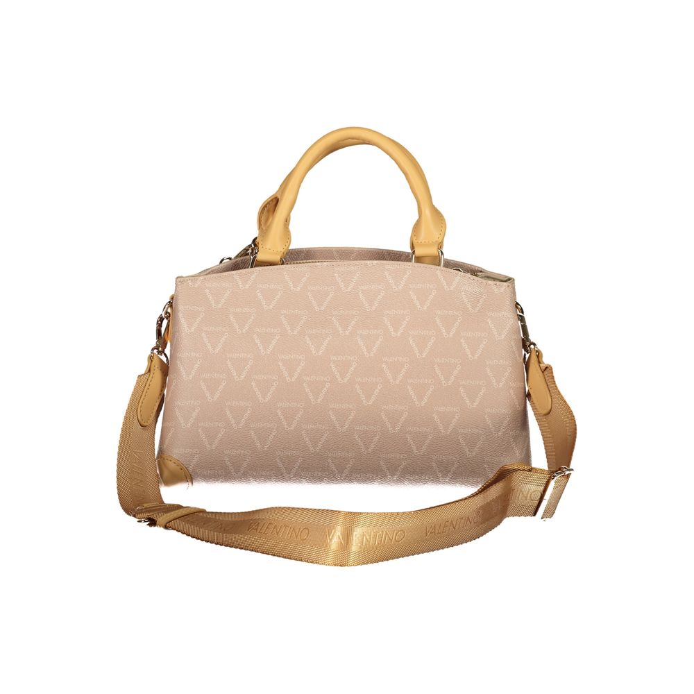 Front view with bag zipped and handles upright.