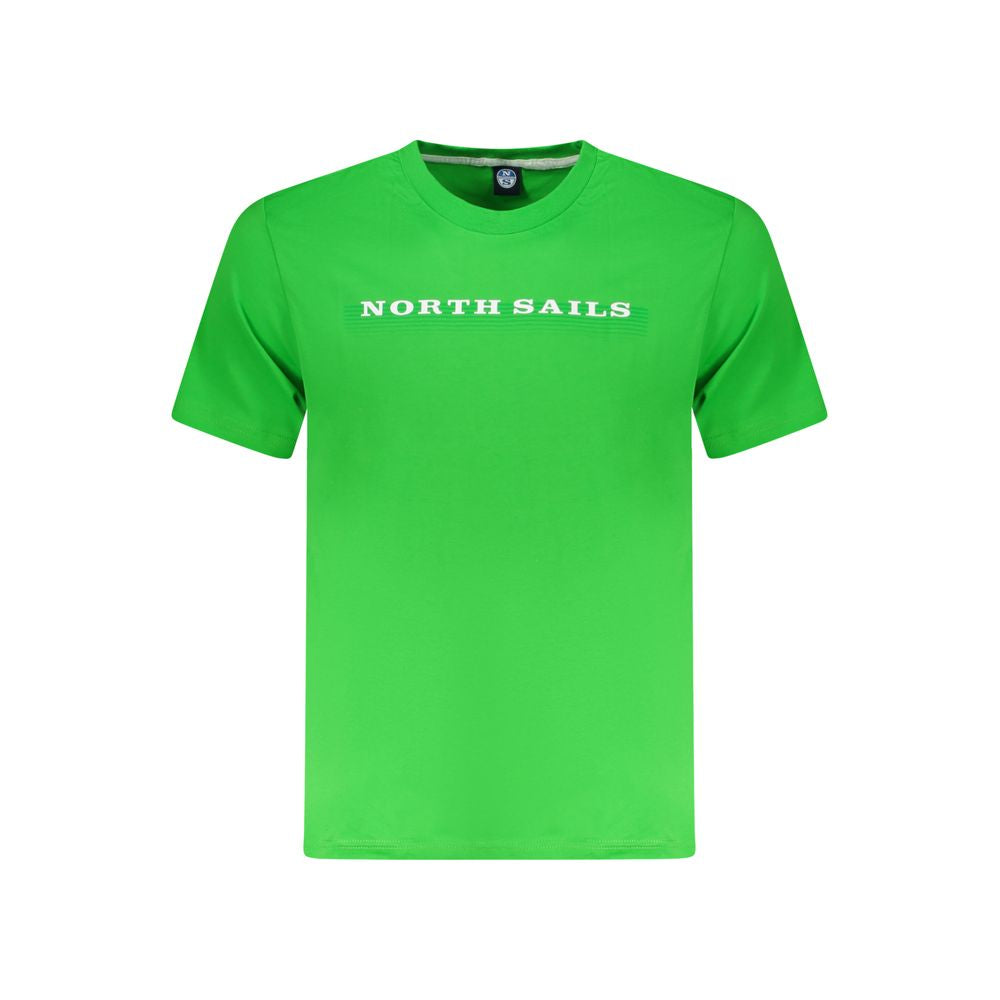 North Sails Green Cotton Men T-Shirt NO-35035-S