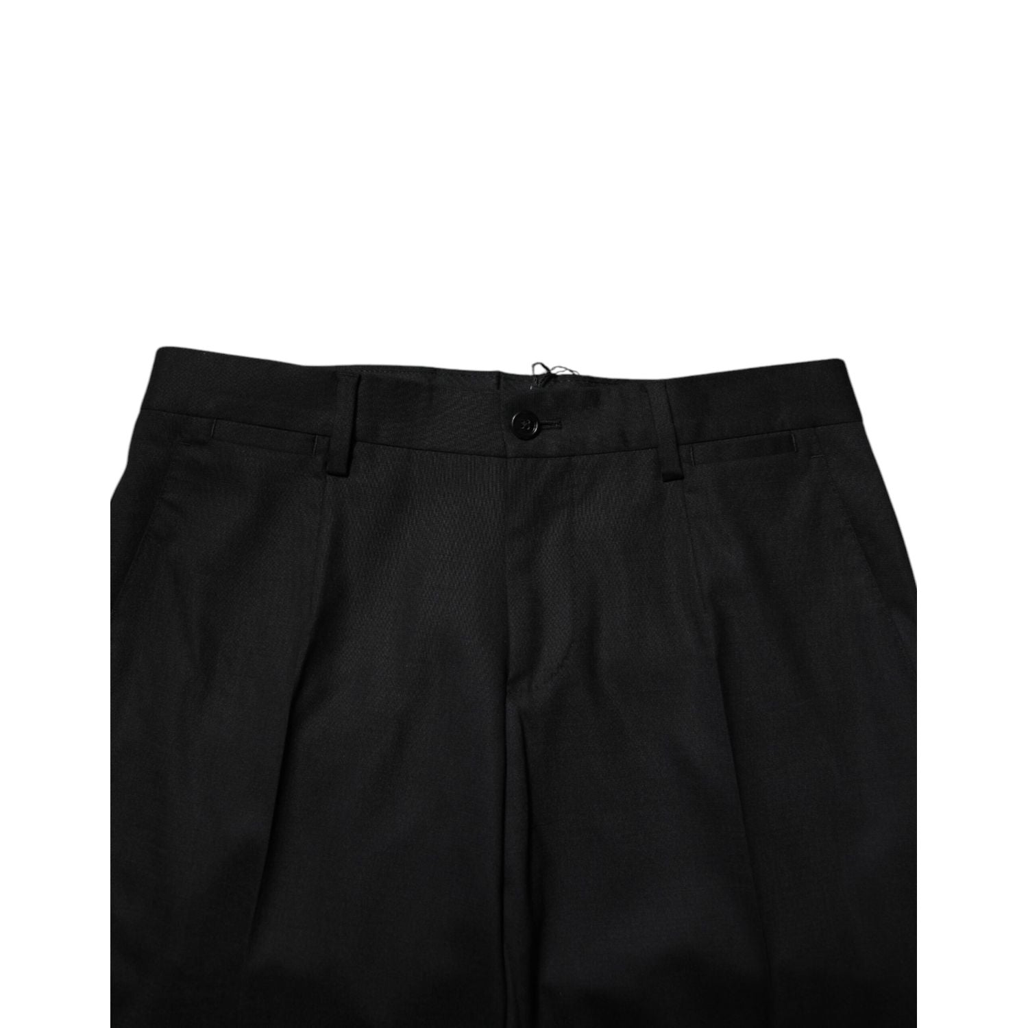 Dolce & Gabbana Black Wool Formal Dress Pants