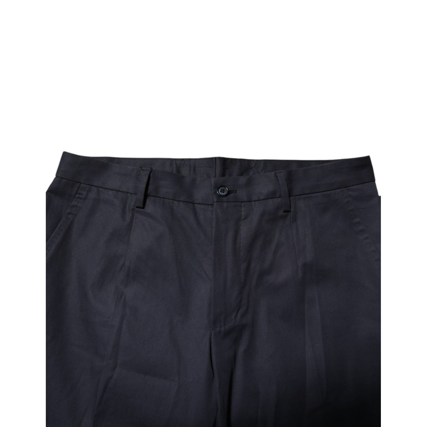 Dolce & Gabbana Dark Blue Cotton Formal Pants PAN76458-44
