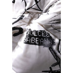 Dolce & Gabbana White Polyester Printed Hood Quilted Hat JKT41457