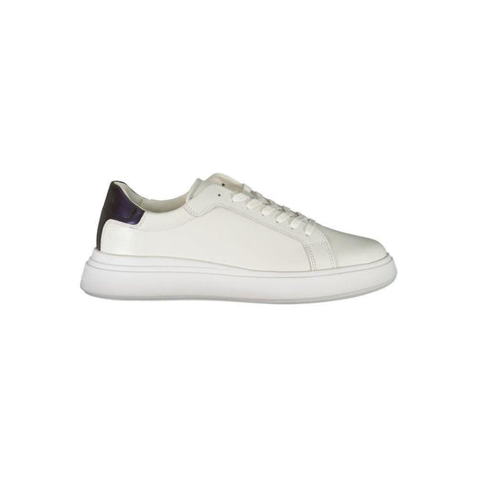 Calvin Klein Sleek White Contrast Lace-Up Sneakers CA-26830-EU44/US11