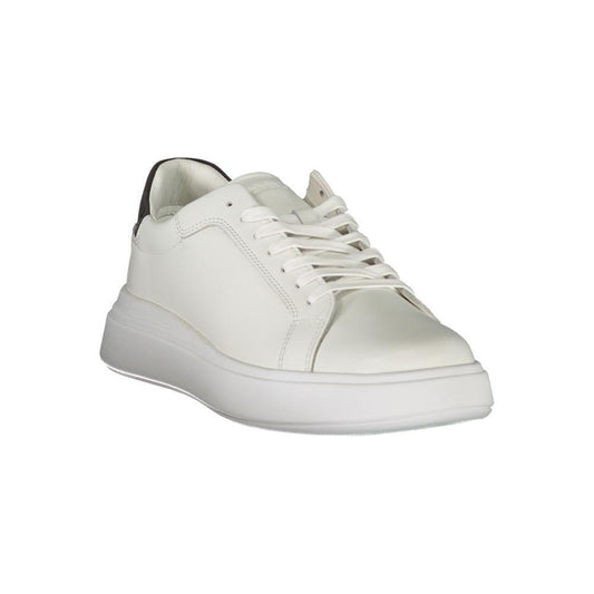 Calvin Klein Sleek White Contrast Lace-Up Sneakers CA-26830-EU44/US11