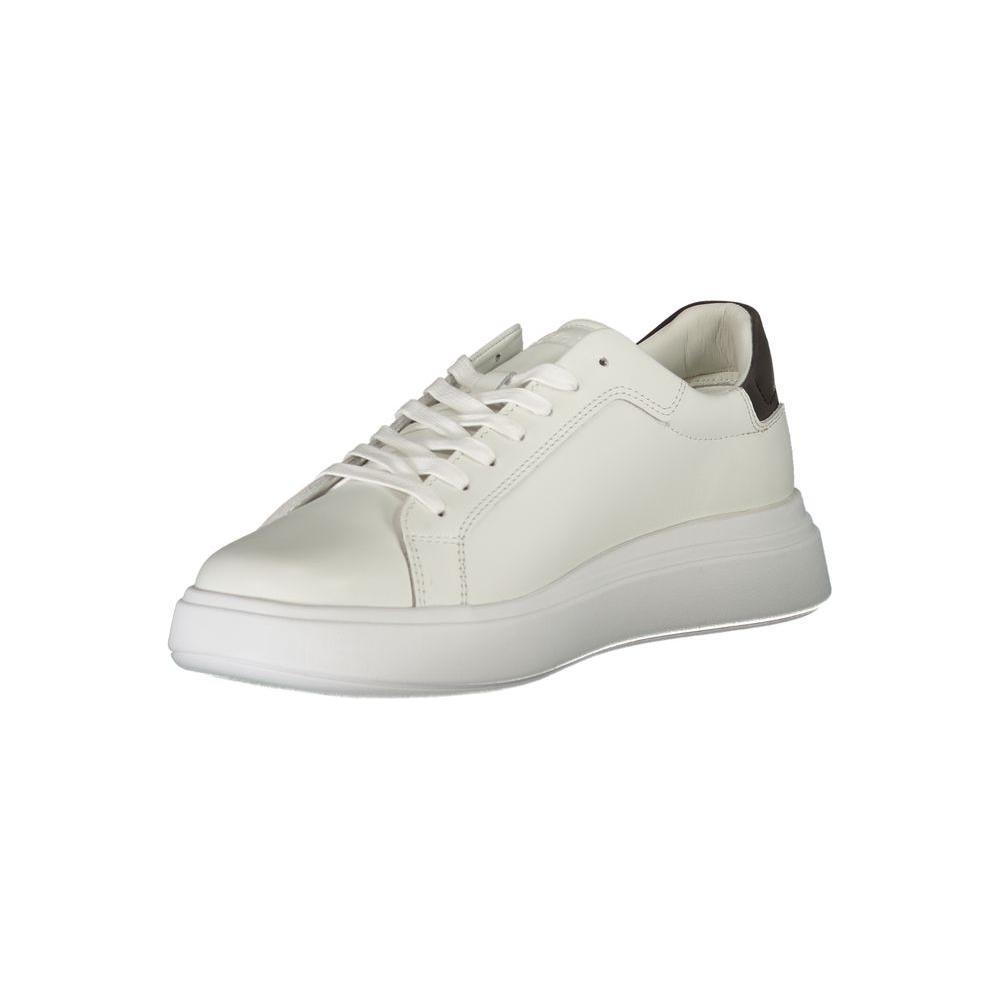 Calvin Klein Sleek White Contrast Lace-Up Sneakers CA-26830-EU44/US11