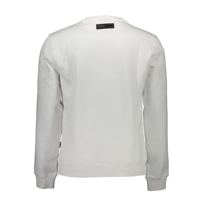 Plein Sport White Cotton Sweatshirt