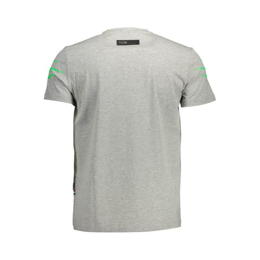 Plein Sport Brown Cotton Men T-Shirt PL-37291-S