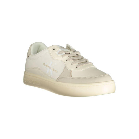 Calvin Klein Elegant White Sneakers with Contrast Accents CA-25089-EU40/US7