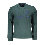 La Martina Classic Green Polo Shirt with Embroidery Detail LA-27009-XL