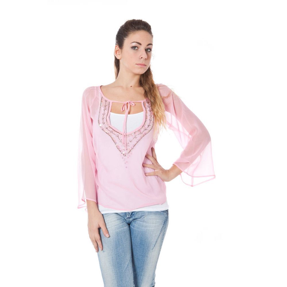 Phard Pink Silk Women Top