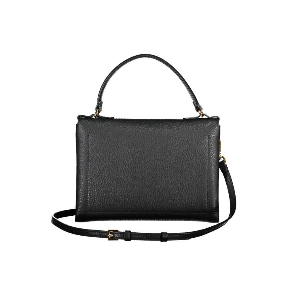 Front view with bag zipped and handles upright.