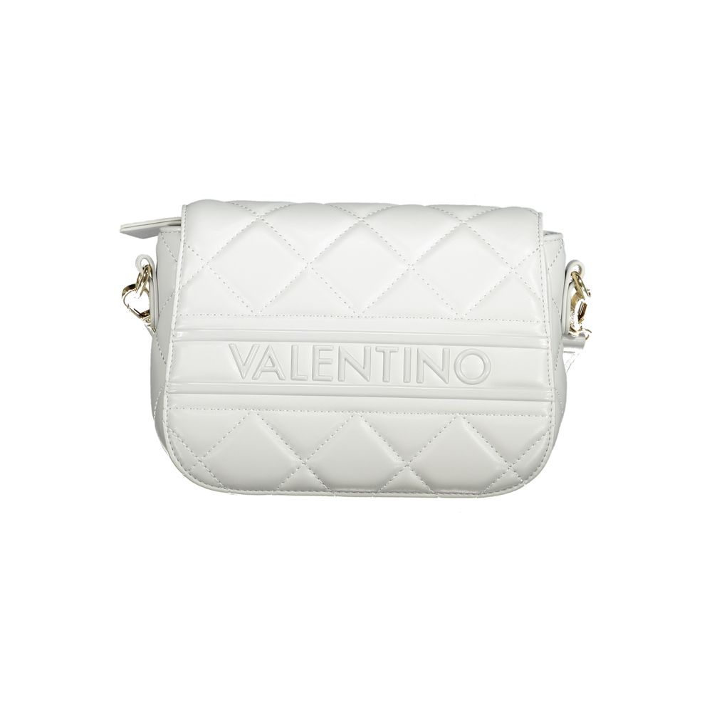 Mario Valentino Gray Polyethylene Women Handbag with logo and quilted details