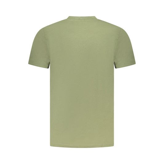 Cavalli Class Green Cotton Men T-Shirt CA-36702-M