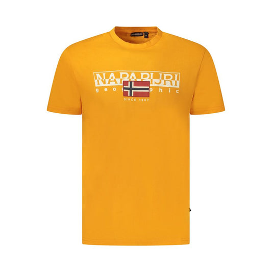 Napapijri Orange Cotton T-Shirt