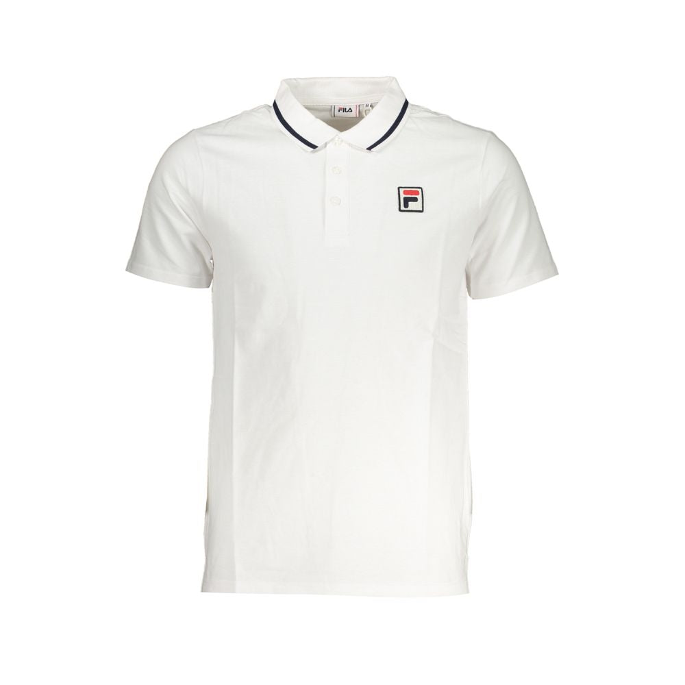 Fila White Cotton Polo Shirt