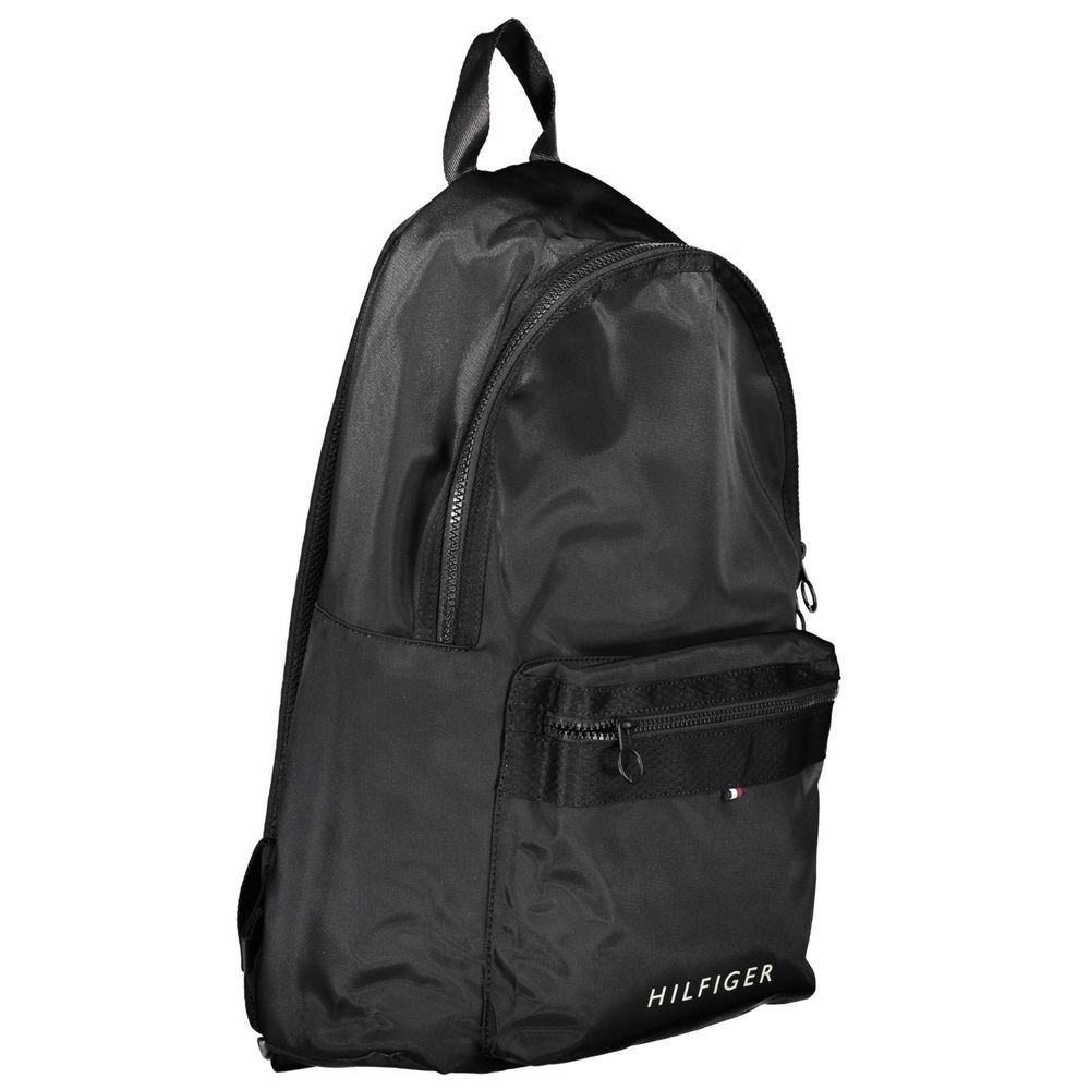 Tommy Hilfiger Black Polyester Backpack