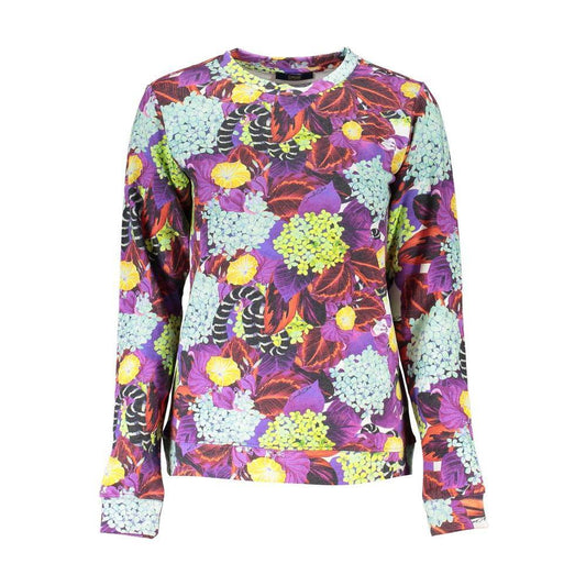 Cavalli Class Cavalli Class Elegant Purple Crew Neck Sweater CA-26815-XS 1728,67403481248,Cavalli Class,Clothing,L,M,New with tags,Purple,S,Sweaters - Women - Clothing,Women,Women - Clothing,XS,XXL