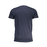 Cavalli Class Blue Cotton T-Shirt CA-28567-XL