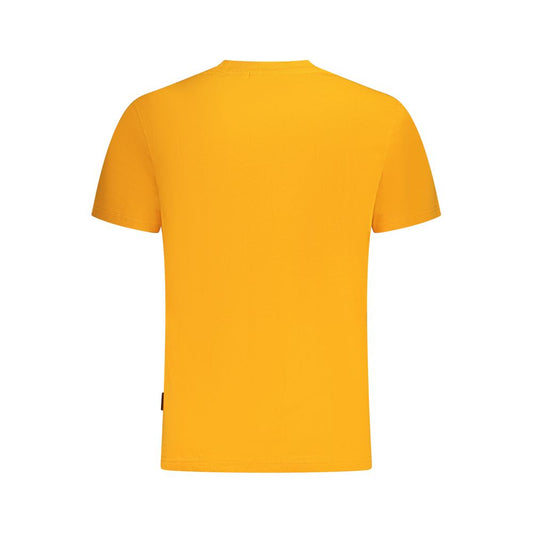 Napapijri Orange Cotton Men T-Shirt NA-35682-M